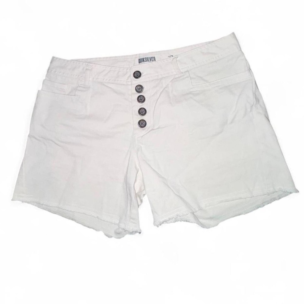 Quiksilver Women's White Jean Shorts